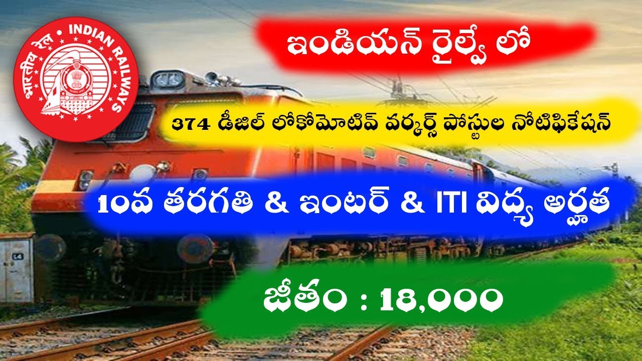 Indian Railway Diesel Works Posts Notification 2019