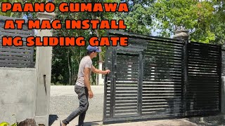 SLIDING GATE DESIGN | SLIDING GATE INSTALLATION | SLIDING GATE | CONSTRUCTION IDEAS