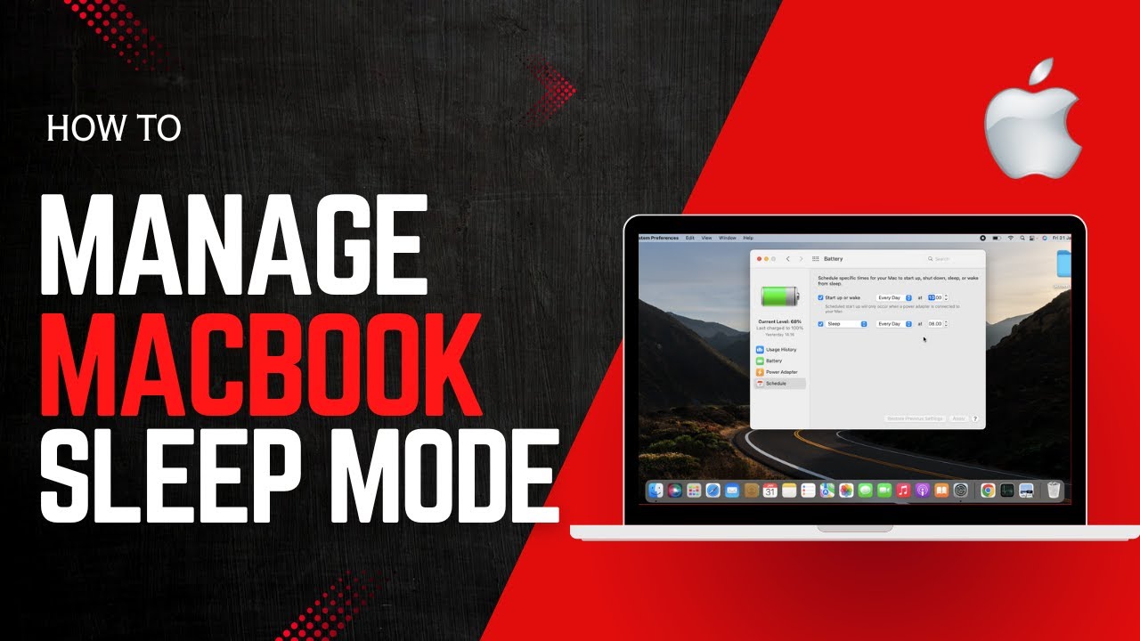 How to Manage Sleep Mode on Macbook - YouTube