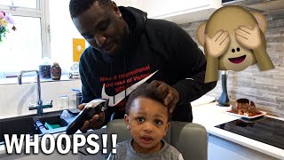 I'VE RUINED HIS HAIR!!! (HAIRCUT FAIL)