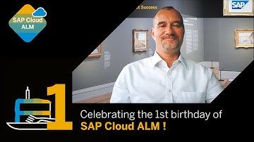 SAP Cloud ALM 1-year anniversary celebration - Video Statement with Sven Denecken