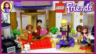 Lego Friends Heartlake Grand Hotel Set Unboxing Building Review Part Two  - Kids Toys