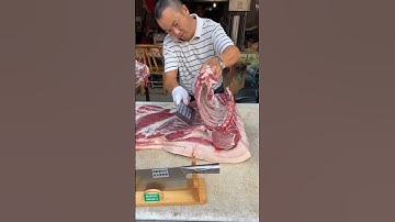 How to cut pork ribs properly and quickly