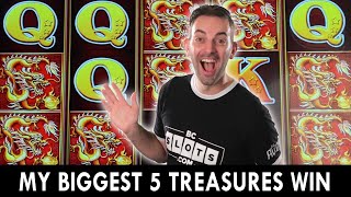 🐉 My BIGGEST WIN EVER on 5 Treasures Slot Machine screenshot 2