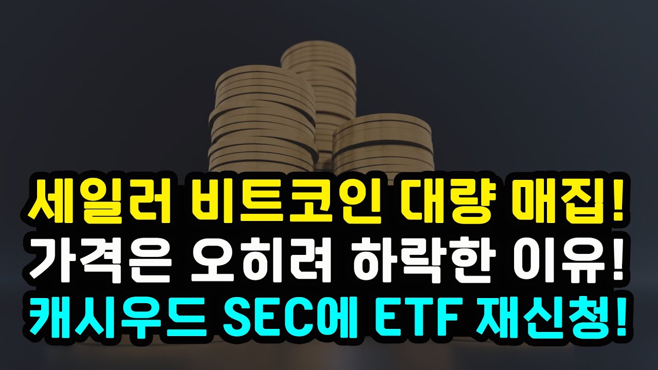 마이클 세일러 비트코인 매집 캐시우드 ETF 재신청에도 가격 하락한 이유 / 파월 연설과 무역수지 원유재고
