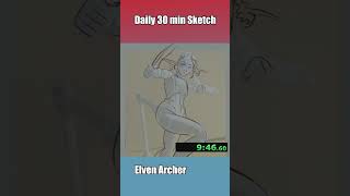Elven Archer - Daily 30min Sketch Drawing -  #art #drawing #speedpaint #sketch