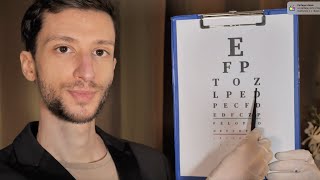 ASMR Relaxing Eye Exam - Light, vision, colors - Medical Doctor Roleplay