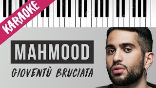 Mahmood | Gioventù Bruciata // Piano Karaoke con Testo chords