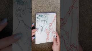 Levi Sketch to Final Artwork ✨ | Process Video #tazaroart #sketchbook #aot #aotfanart