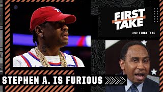 Stephen A. is FURIOUS about how Allen Iverson is treated by the 76ers | First Take