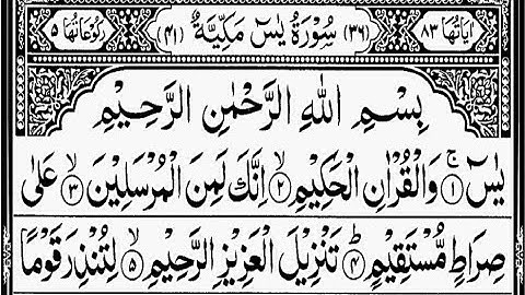 প্রতিদিন সকালে শুনুন - সূরা ইয়াসীন | (سورة يس) Surah Yasin | সকালের সেরা আমল | Read Al-Quran*