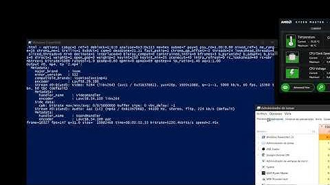AMD Ryzen 7 3700x ffmpeg libx264 test