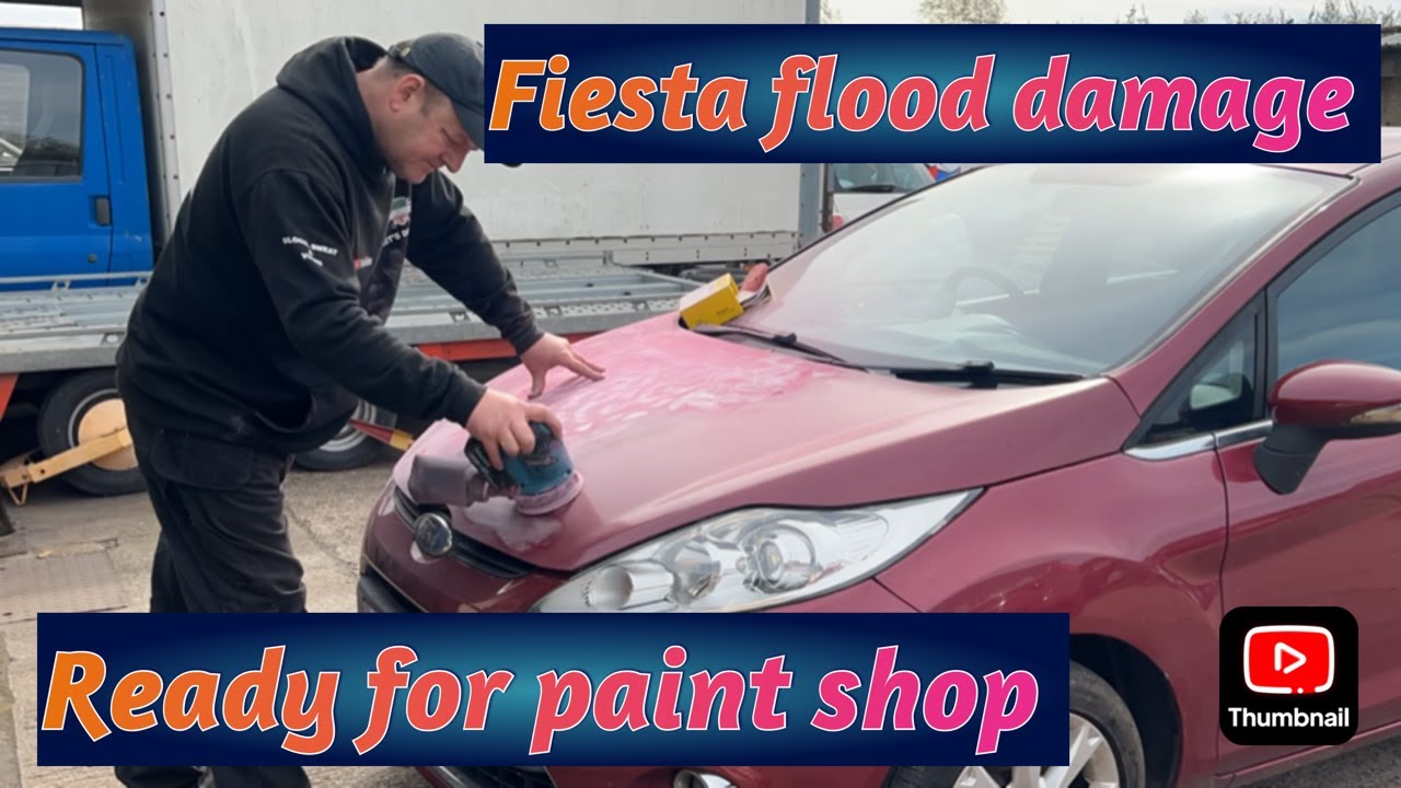 Ford Fiesta Flood Damage Copart Salvage Ready For Paint Shop YouTube