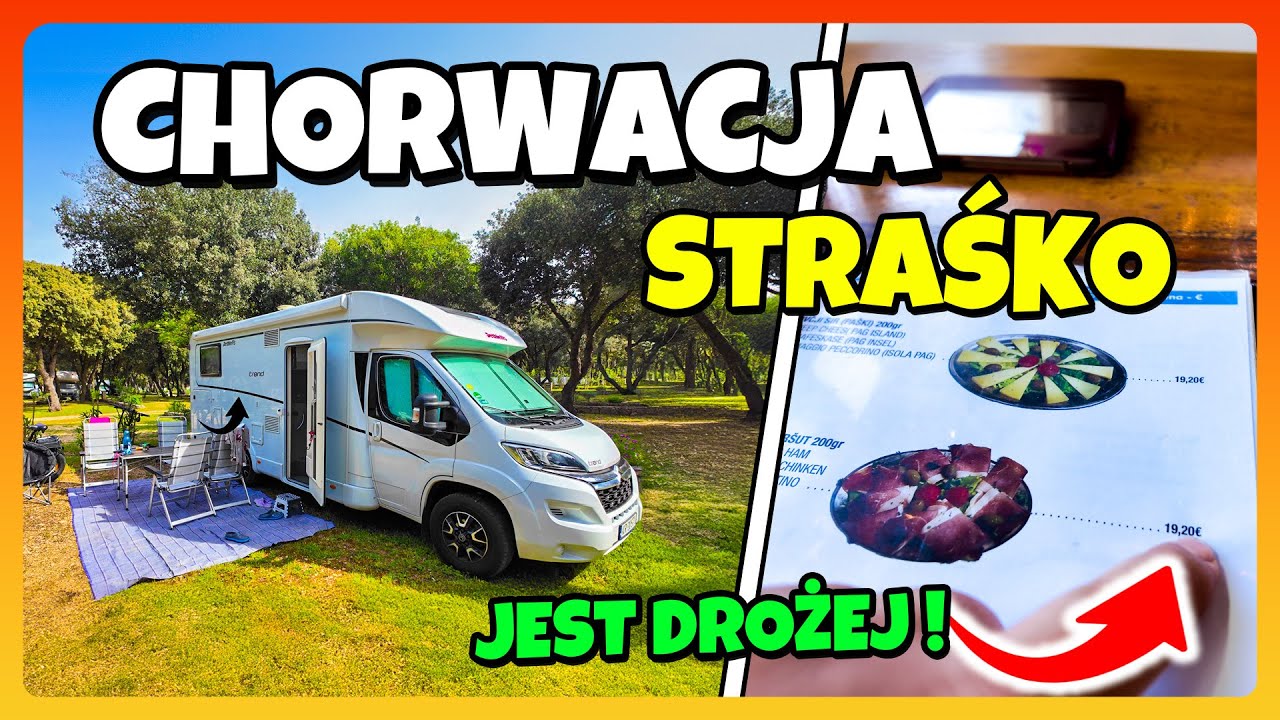 Dojechaliśmy na CAMPING STRAŚKO - Pierwszy dzień w Chorwacji / Drożej w knajpkach. Chorwacja 2024