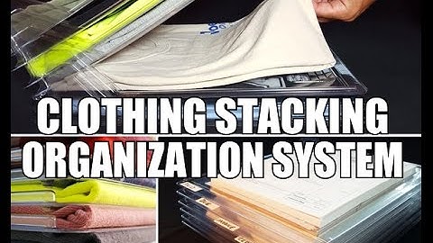 Clothing Stacking Organization System - EZSTAX