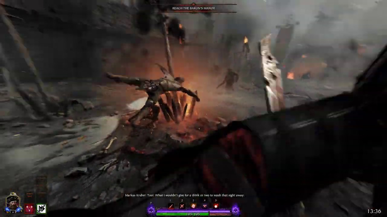 Vermintide 2 Legend True Solo Mercenary / Sword & Mace | Repeater Handgun / Empire in Flames
