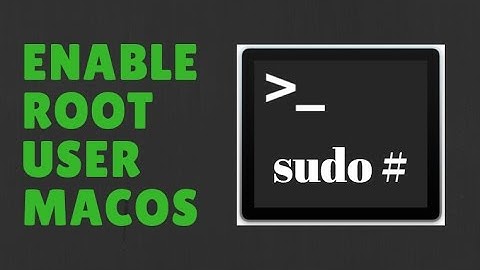 How to enable root user macOS Sierra