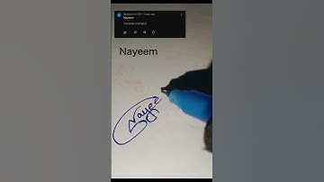 Nayeem name signature style. #signature #art #namesign #ytshorts