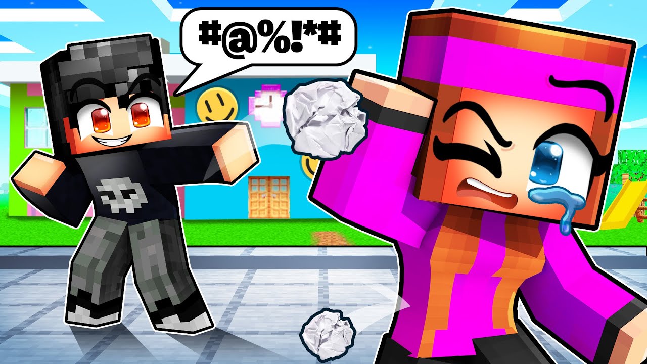 Anna est HARCELÉE donc elle change d’École sur Minecraft !