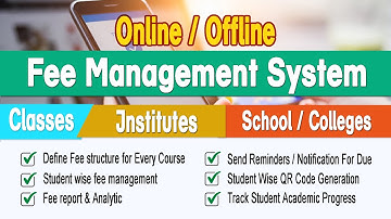 Fee Management Software For Classes, School , Colleges Or Institutes