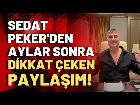 Suç örgütü lideri Sedat Peker, aylar sonra sosyal medyadan paylaşım yaptı!