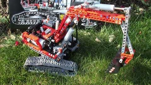 Lego Technic 8294 Excavator-Tracked Dumper with 8293 Power Functions Motor Set!!!