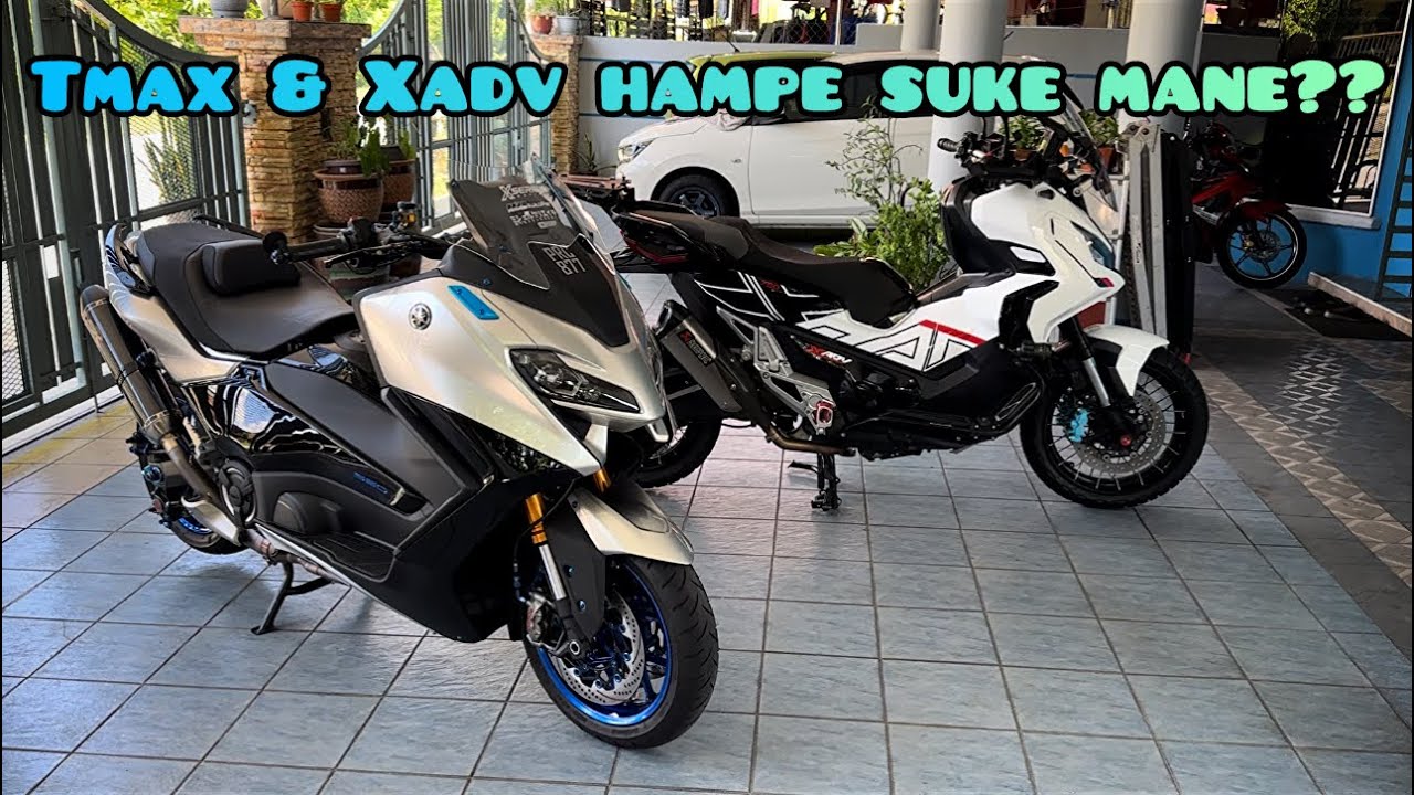 Antara TMAX560 dan XADV750 komer suke mane?? Kalau saye kompem le TMAX 🤪 (content santai komer 🤣)