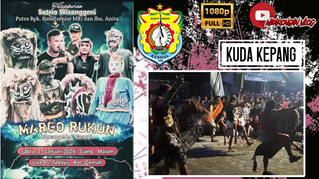 ᶠᴴᴰ Kuda kepang | Margo Rukun Slank New Goro Goro | Live Sedayu Gemuh Kendal Jawa Tengah