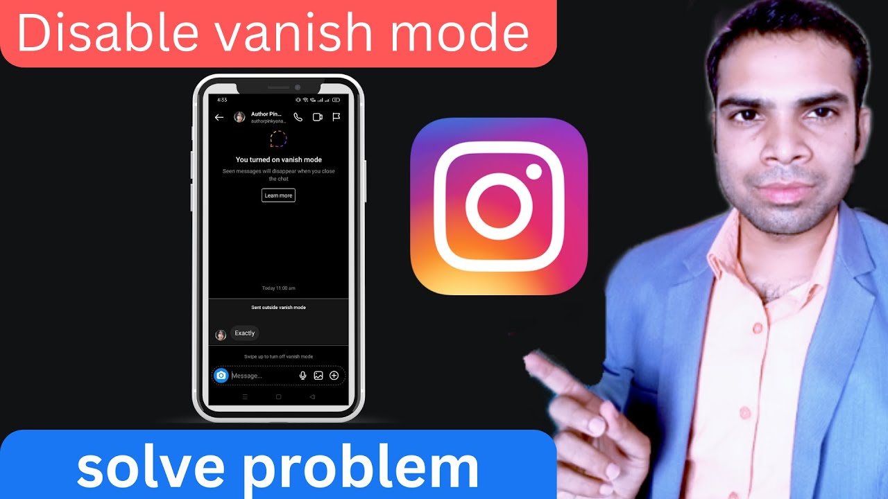 disable vanish mode on instagram chat | turn off vanish mode