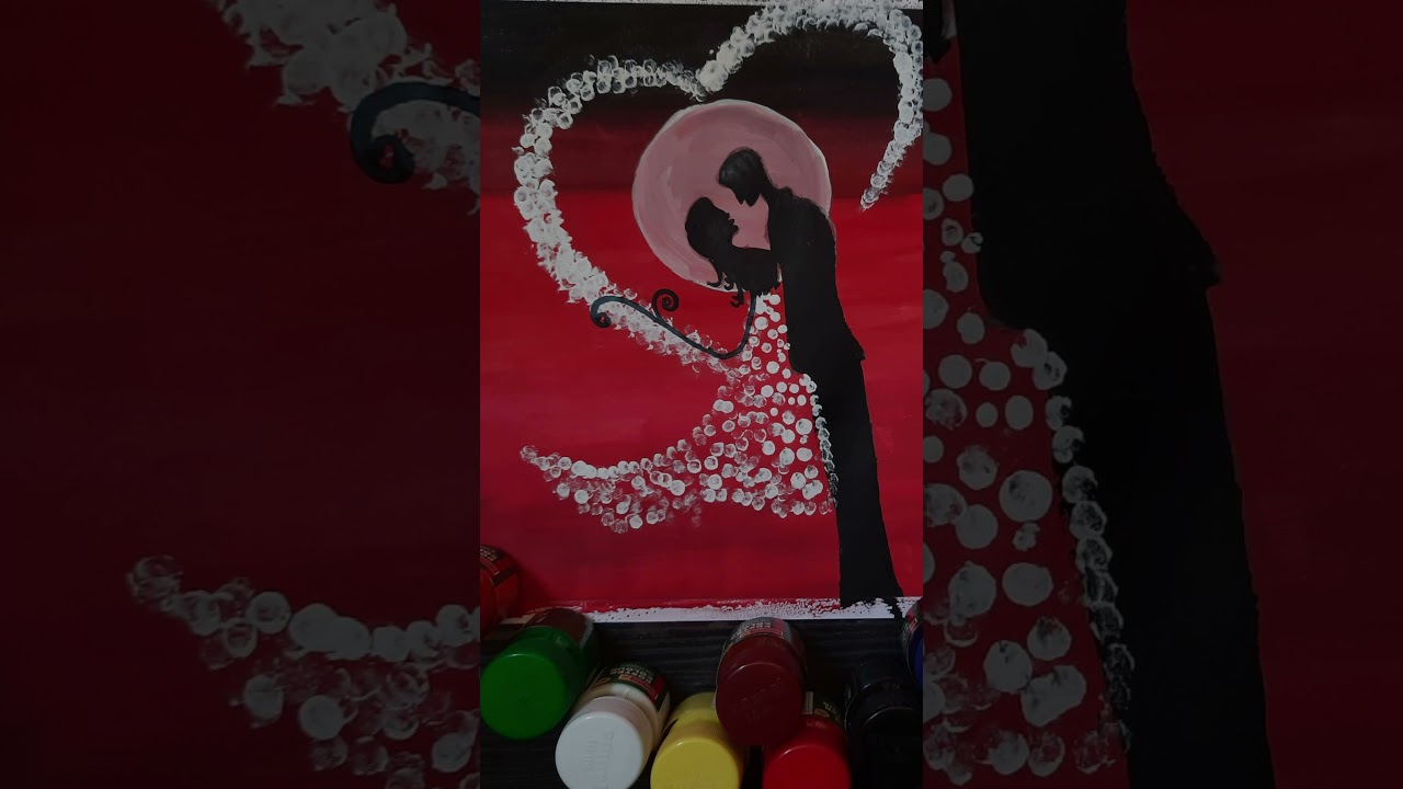 A romantic couple painting| SG art idea