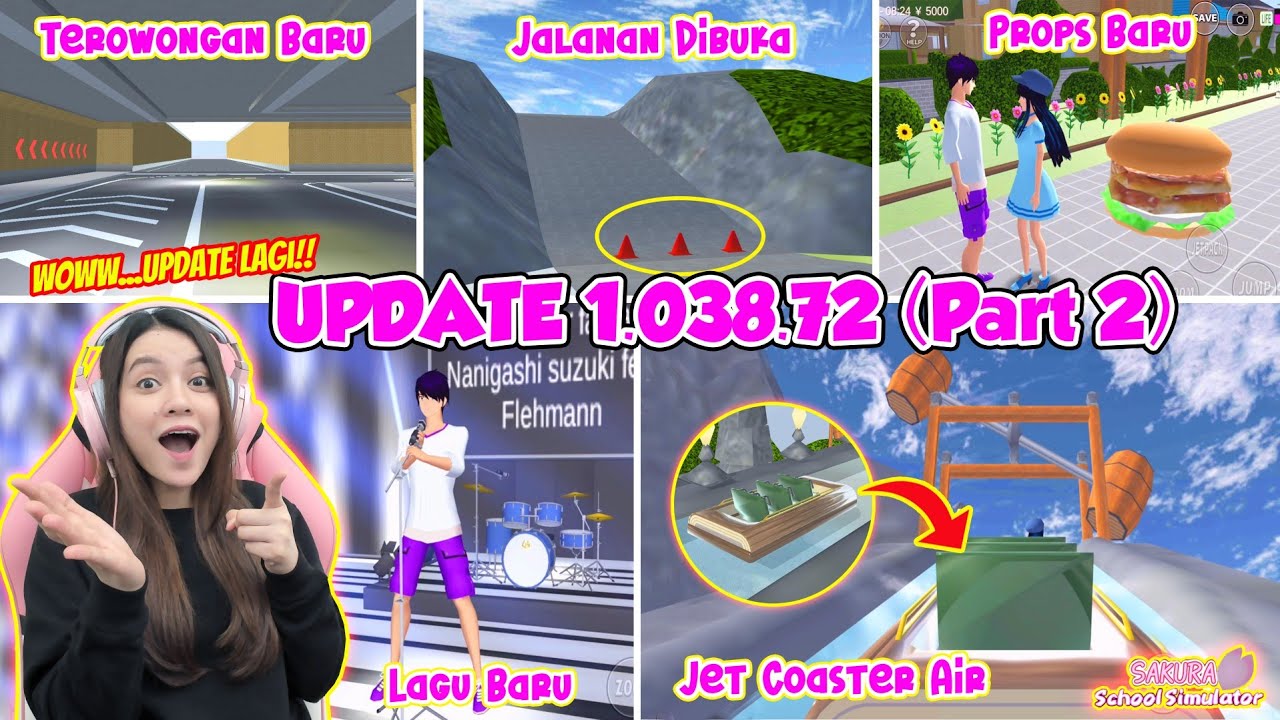 WOW..UPDATE LAGI VERSI 1.038.73!! GOKIL BANGET...UPDATE TIAP HARI!! SAKURA SCHOOL SIMULATOR-PART 479