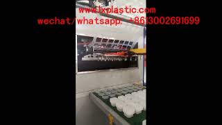 21up row PP tray&continer  robot arm stacker for cup thermoforming machine