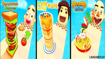 Sandwich Runner vs Pancake Run vs Noodle Run
