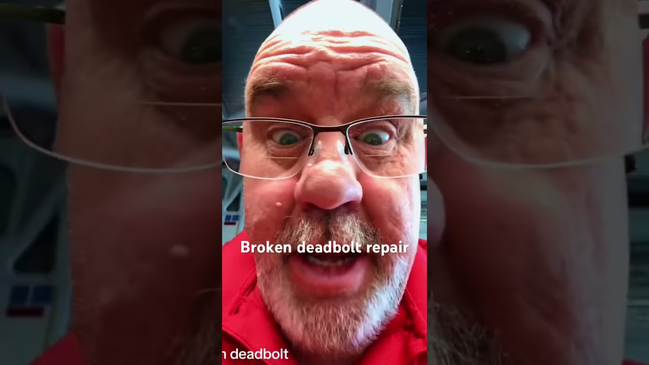 Bill from Locksmith Blueprint showing how to fix a broken deadbolt
