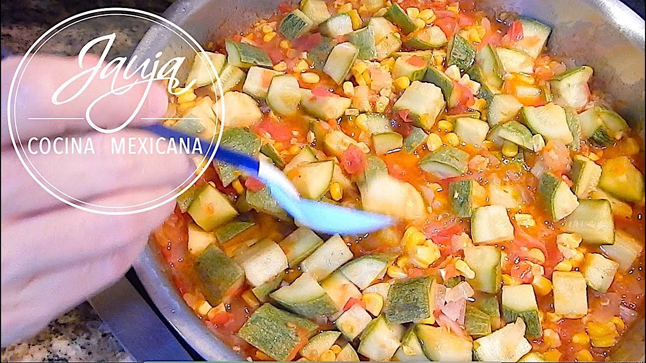 Calabacitas a la Mexicana - YouTube