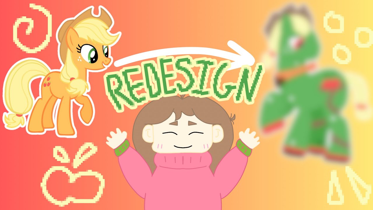 Redesigning my little pony characters (part four) - YouTube