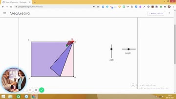 Joyful Learning of Mathematics| Exploring Lines of Symmetry in a  Rectangle using GeoGebra