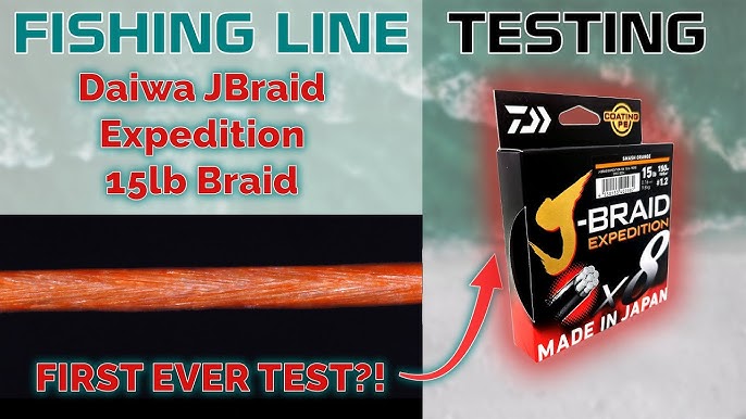 Fishing Line Testing - Daiwa J-Braid Grand 8lb Braid 