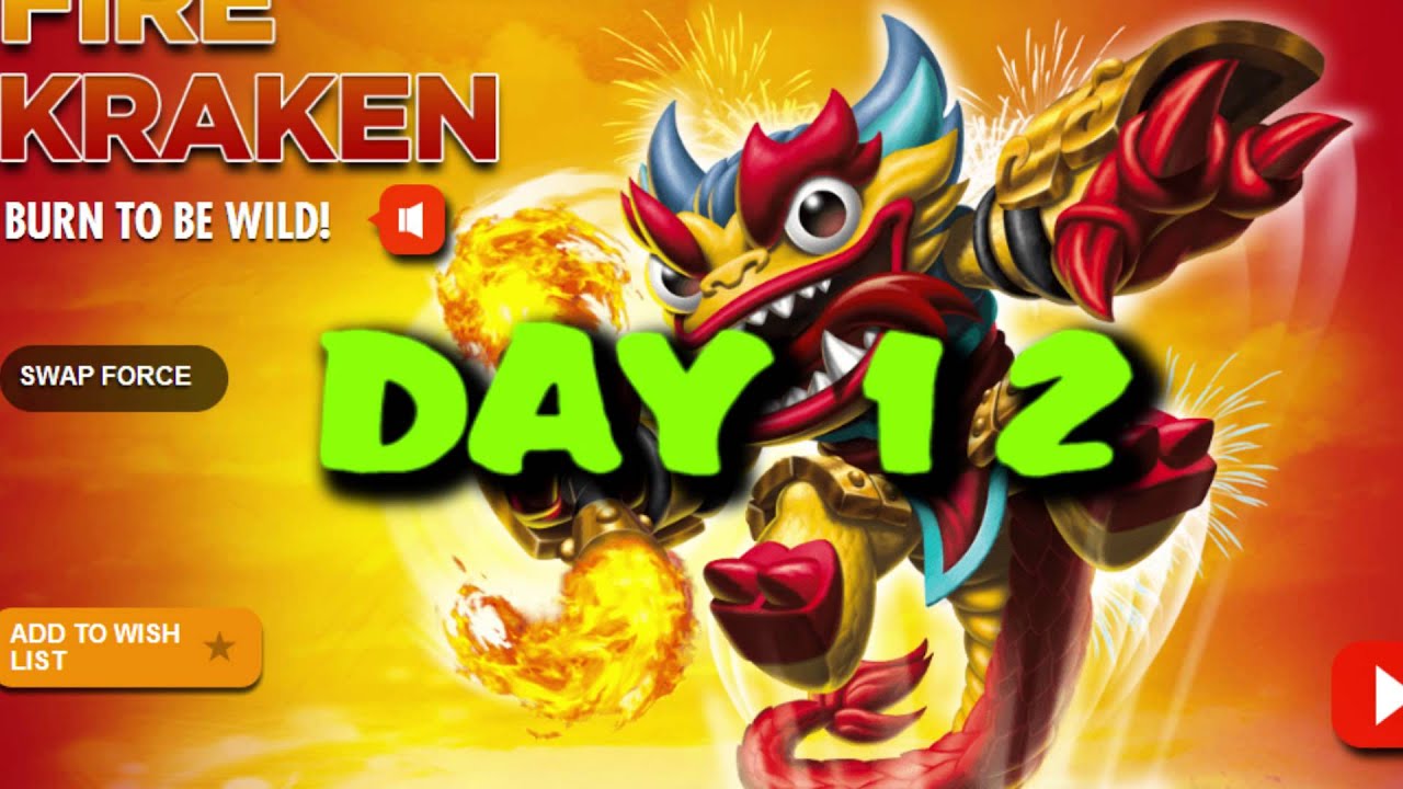 Day 12 - FIRE KRAKEN Contest (12 Days of XMas Give Aways) Wave 2 Swap Force THE END! - Day 12 - FIRE KRAKEN Contest (12 Days of XMas Give Aways) Wave 2 Swap Force THE END!