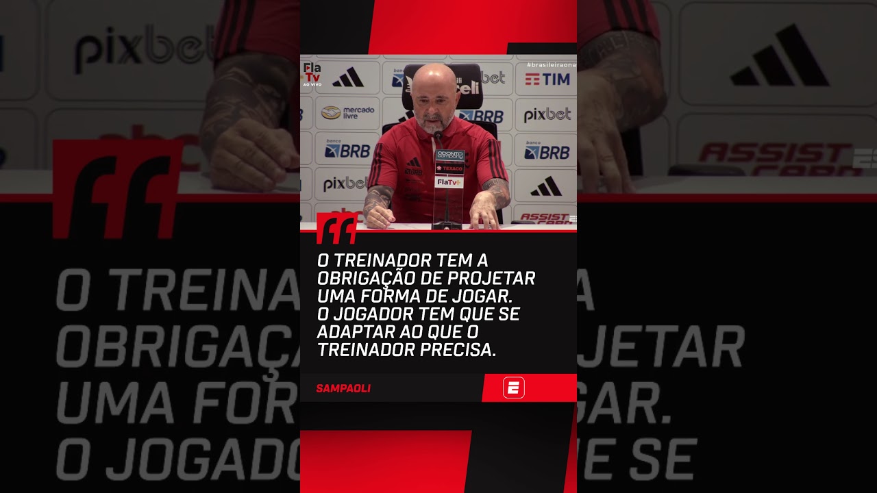 Olha o que o Sampaoli falou após Flamengo 1 x 1 São Paulo 👀👀 #shorts