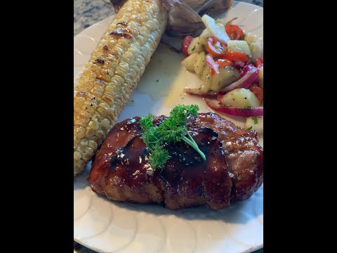 THE BEST RECIPE EVER!!!!🔥 |Honey Garlic Bacon Wrapped Pork Chops