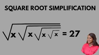 Full SQUARE ROOT SIMPLIFICATION OF ALGEBRAIC EQUATION | Nested root | Rational problem  Update