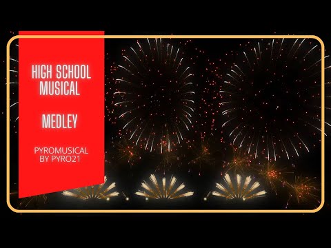 (4K) High School Musical Medley Synchronized fireworks show from HSM 3