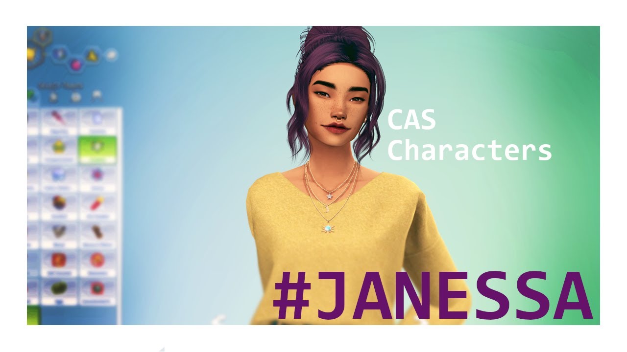 Sims 4 CAS Characters | #Janessa | CC List & Download - YouTube