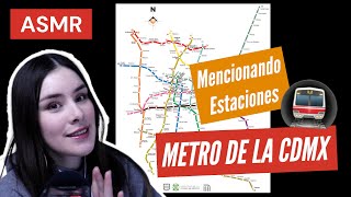 ASMR | mencionando estaciones del metro de la CDMX screenshot 1