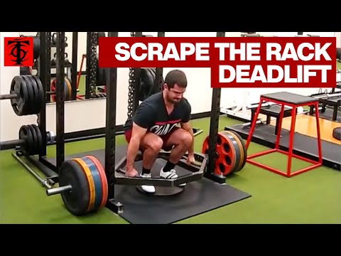 Dead-Squat® Bar – Scrape the Rack Deadlifts – Quad Emphasis