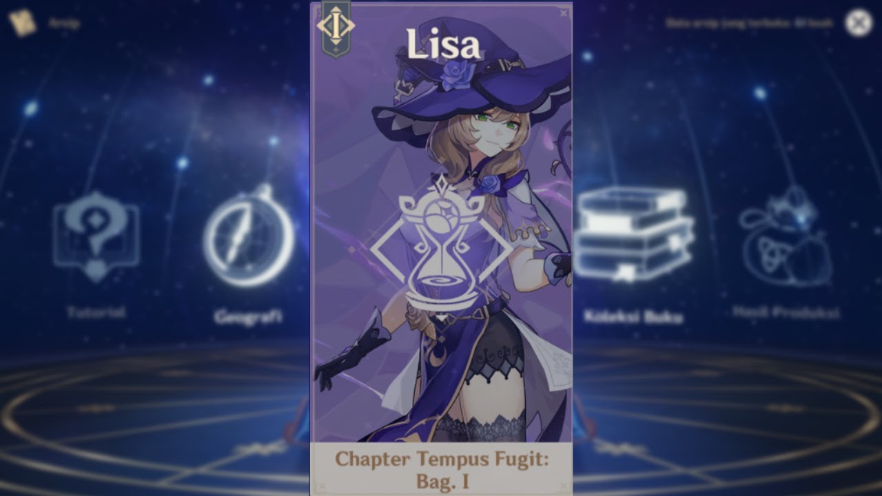 [Quest Story Genshin Impact] Lisa Chapter Tempus Fugit: Bag. I ...
