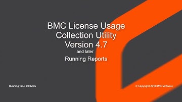 BMC License Usage Collection Utility 4.7 and later - Running Reports
