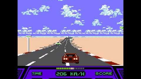 Rad Racer Gameplay (NES)