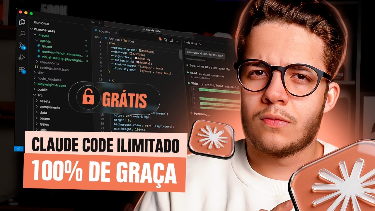 Como usar o Claude Code 100% de graça - YouTube